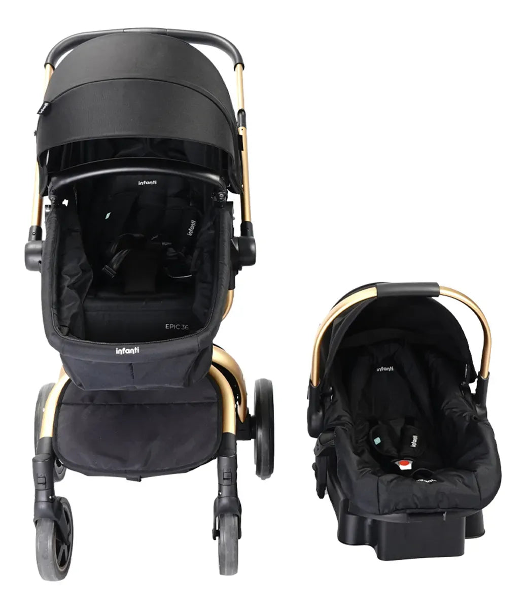 Coche Travel System Epic 360° 2g F80 Black
