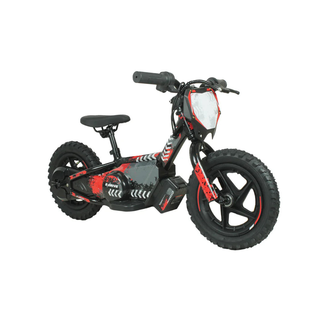 Bicicleta Moto Eléctrica E-bike Beride Aro 12 Roja