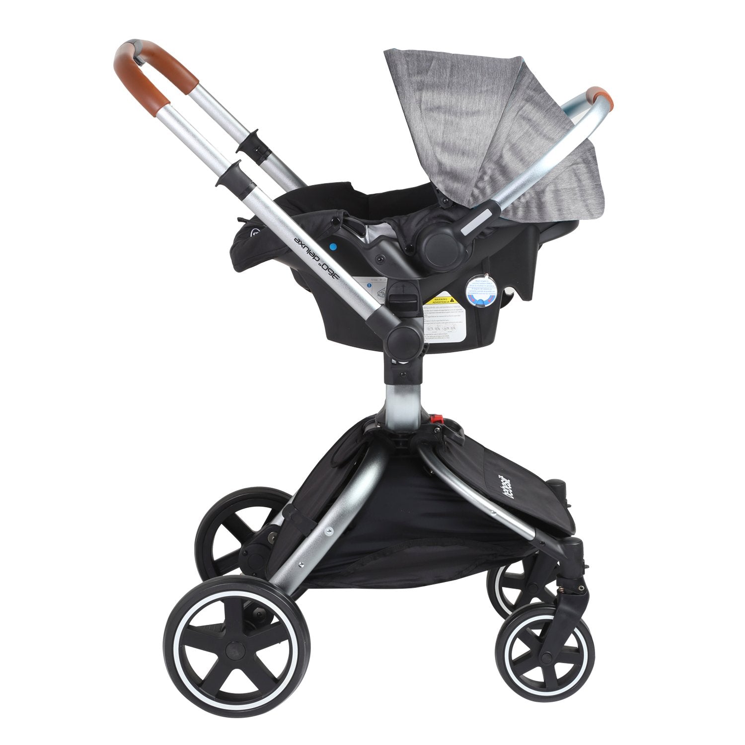 Coche Travel System Deluxe 360° Sx Gris