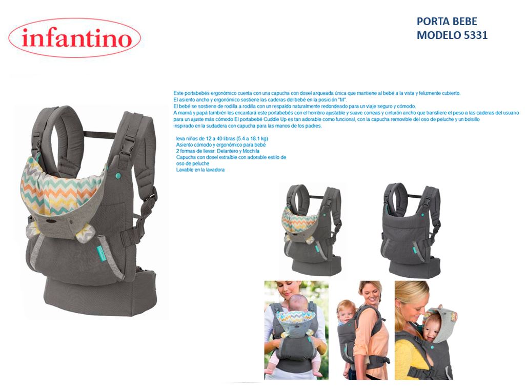 Porta Bebe Cuddle Up Ergonomic