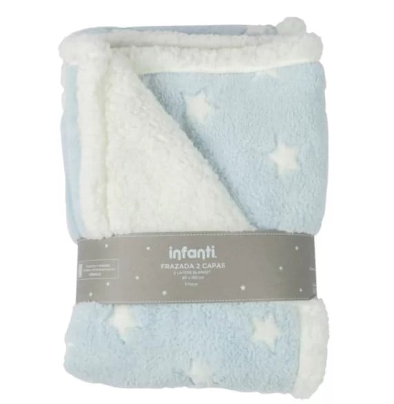 Frazada Cuna Celeste
