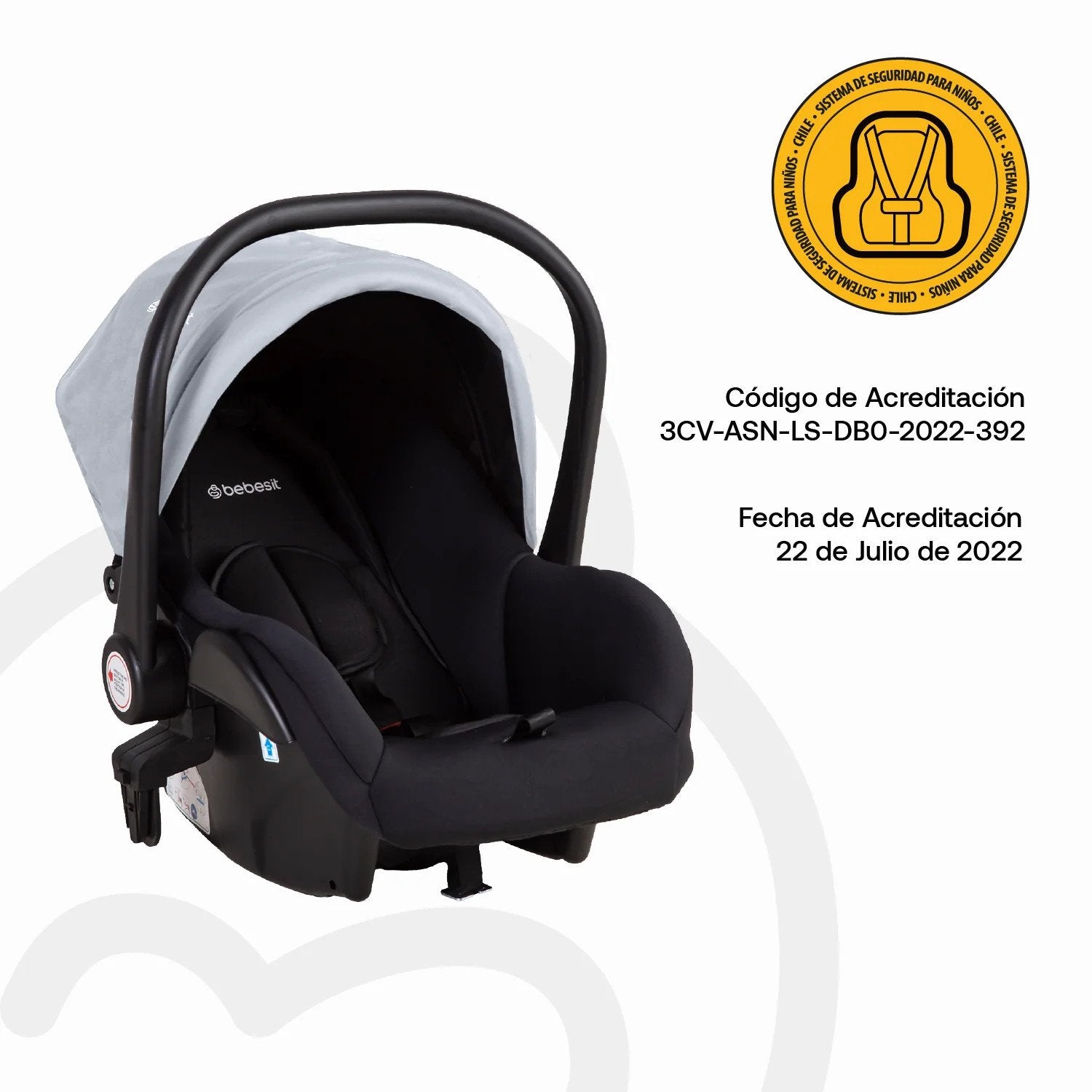 Coche Cuna Travel System Vox Gold Gris Bebesit