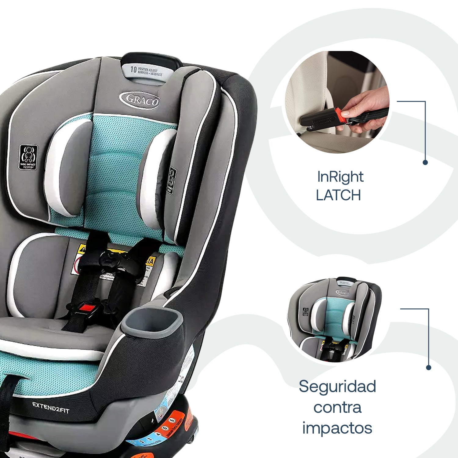 Silla De Auto Convertible Extend2fit Spire