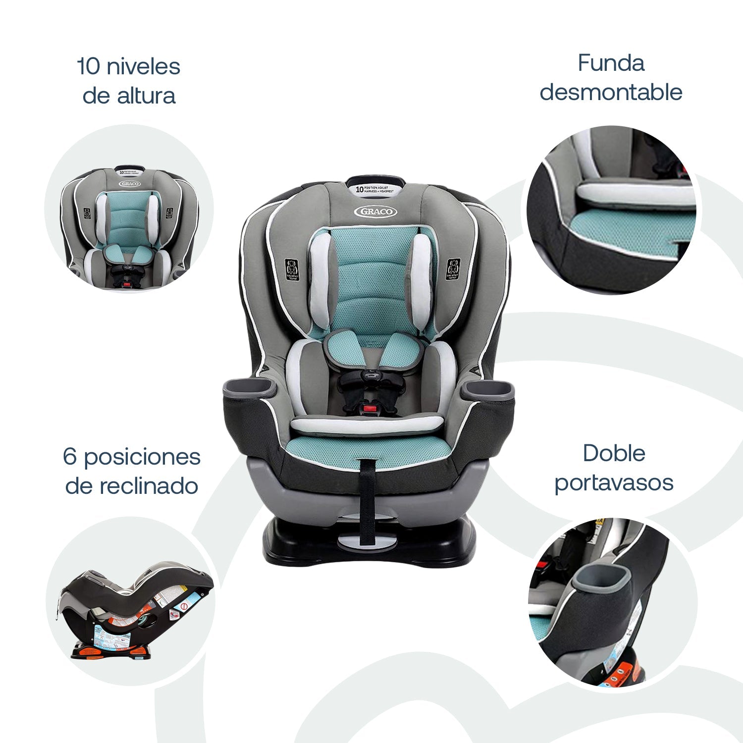 Silla De Auto Convertible Extend2fit Spire