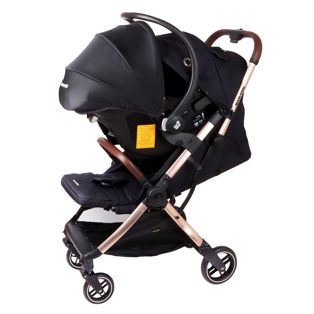 Coche Travel System Eva3 Essentian Black Champagne