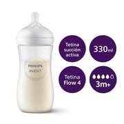 Mamadera Natural Response 330ml Traslúcida
