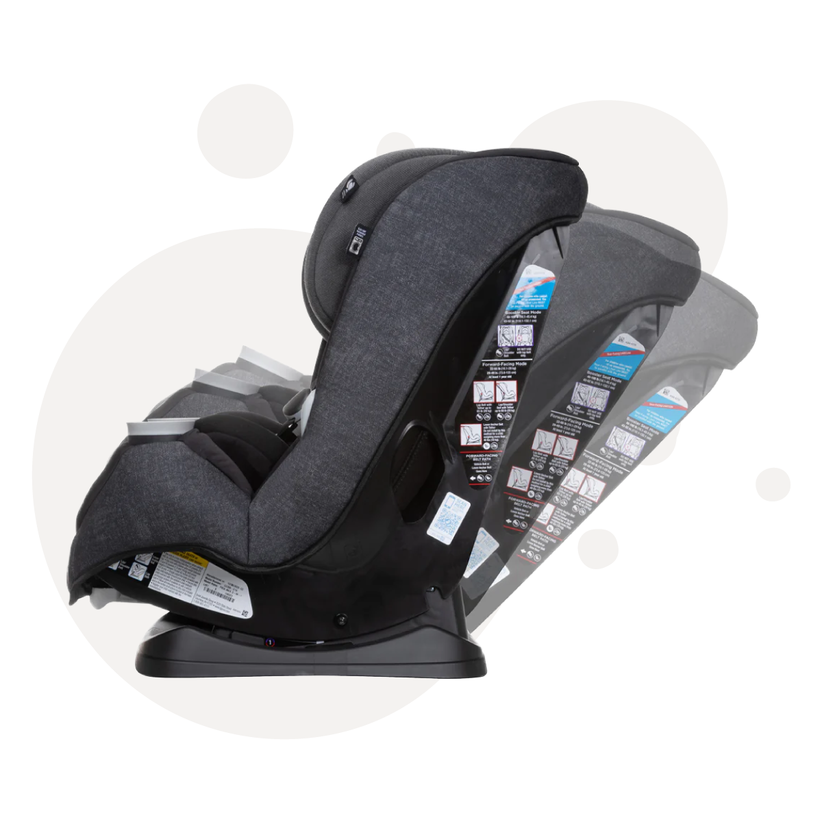 Silla Auto Convertible Pria All In One Nomad Black