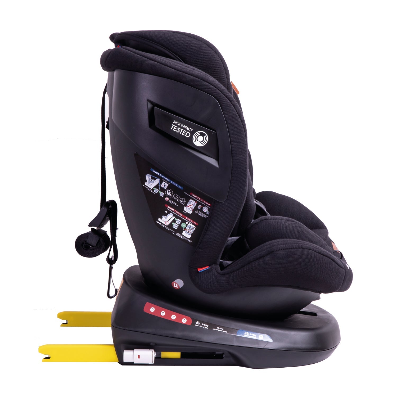 Silla De Auto Convertible Isofix Supra 360º Premium Negro