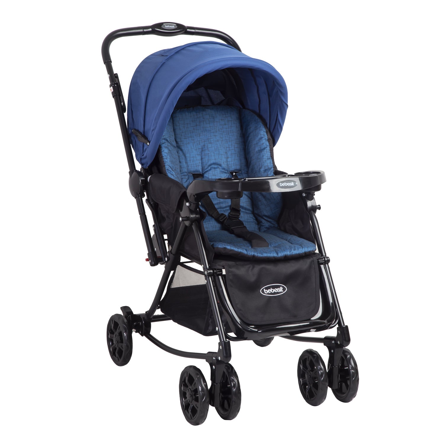 Coche Cuna Balancin Sx Azul