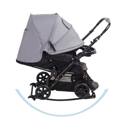 Coche Cuna Balancin Sx Gris