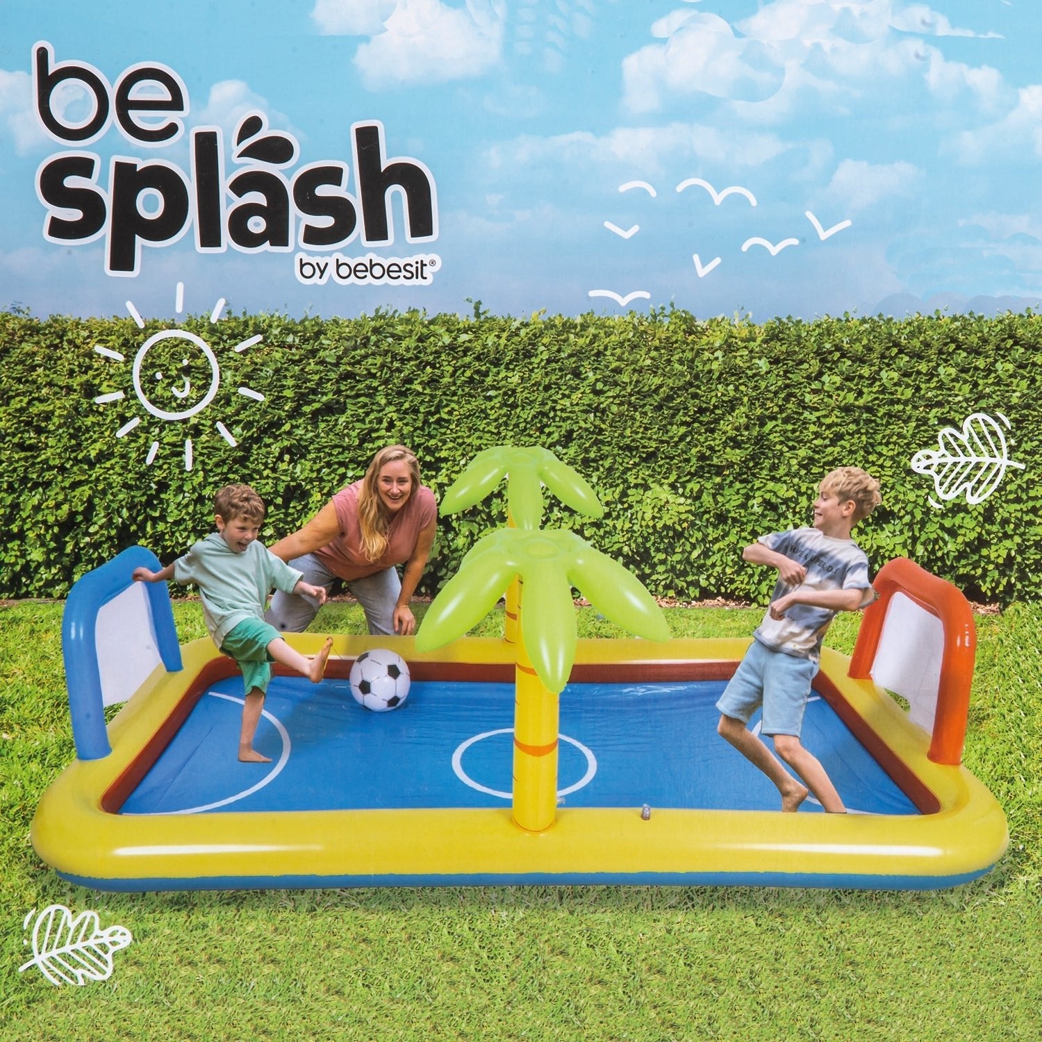 Piscina Centro De Juegos Futbol Voley Multicancha Be Splash