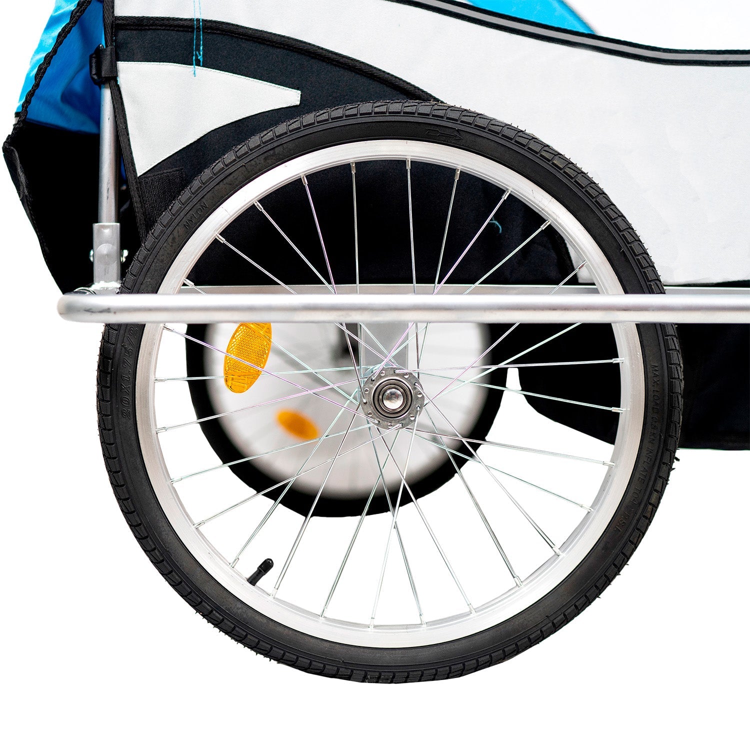 Carro Arrastre Trailer Para Bicicletas 2 Niños Beride Azul