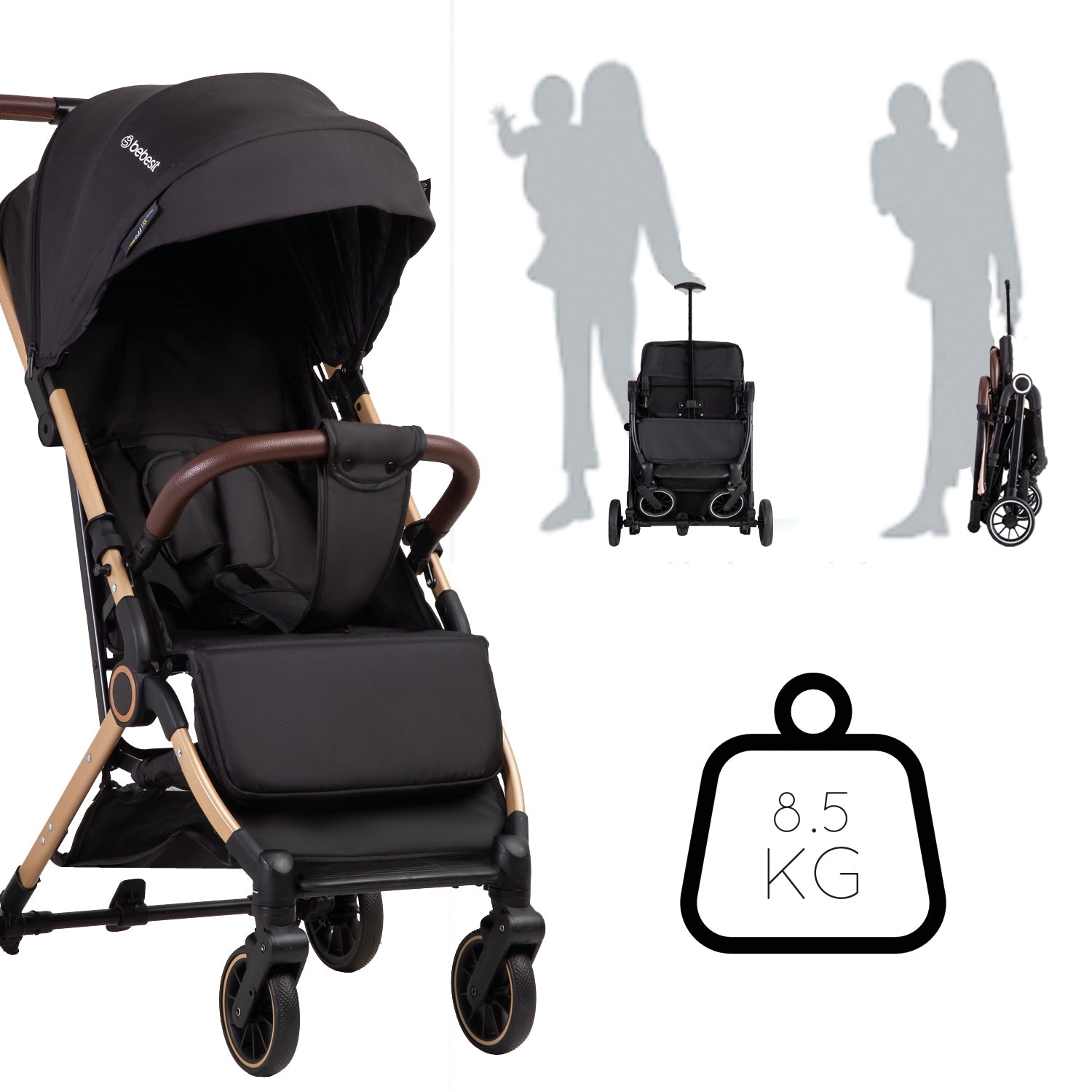 Coche Maleta Compactotravel System Soho Negro