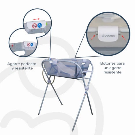 Bañera Flexi 3 En 1 Plegable + Soporte De Bebesit