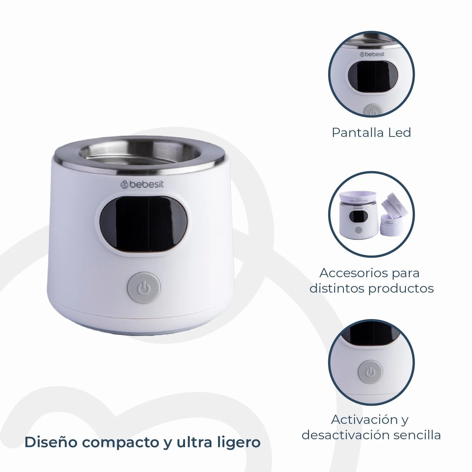 Calentador De Mamaderas Portatil + Bolsas Bebesit