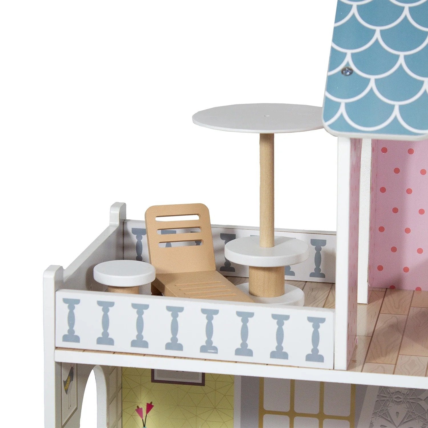 Casa De Muñecas + Muebles Madera Montessori Princesas