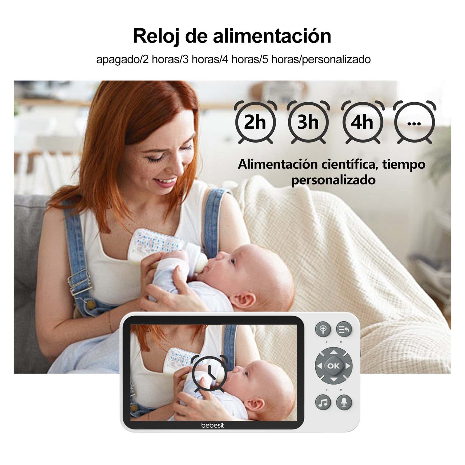 Monitor Camara 360 Smartguard Hf3.0 Wifi1080p Ruido Blanco + Soporte