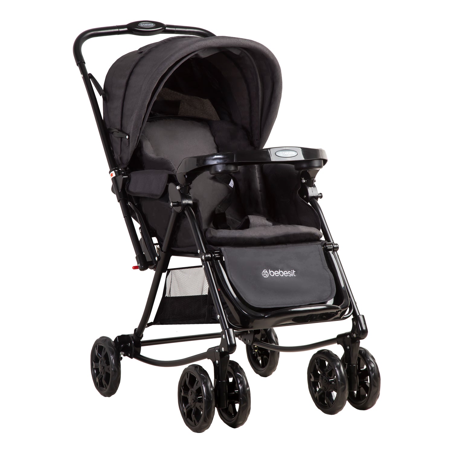 Coche Cuna Balancin Sx Negro Melange