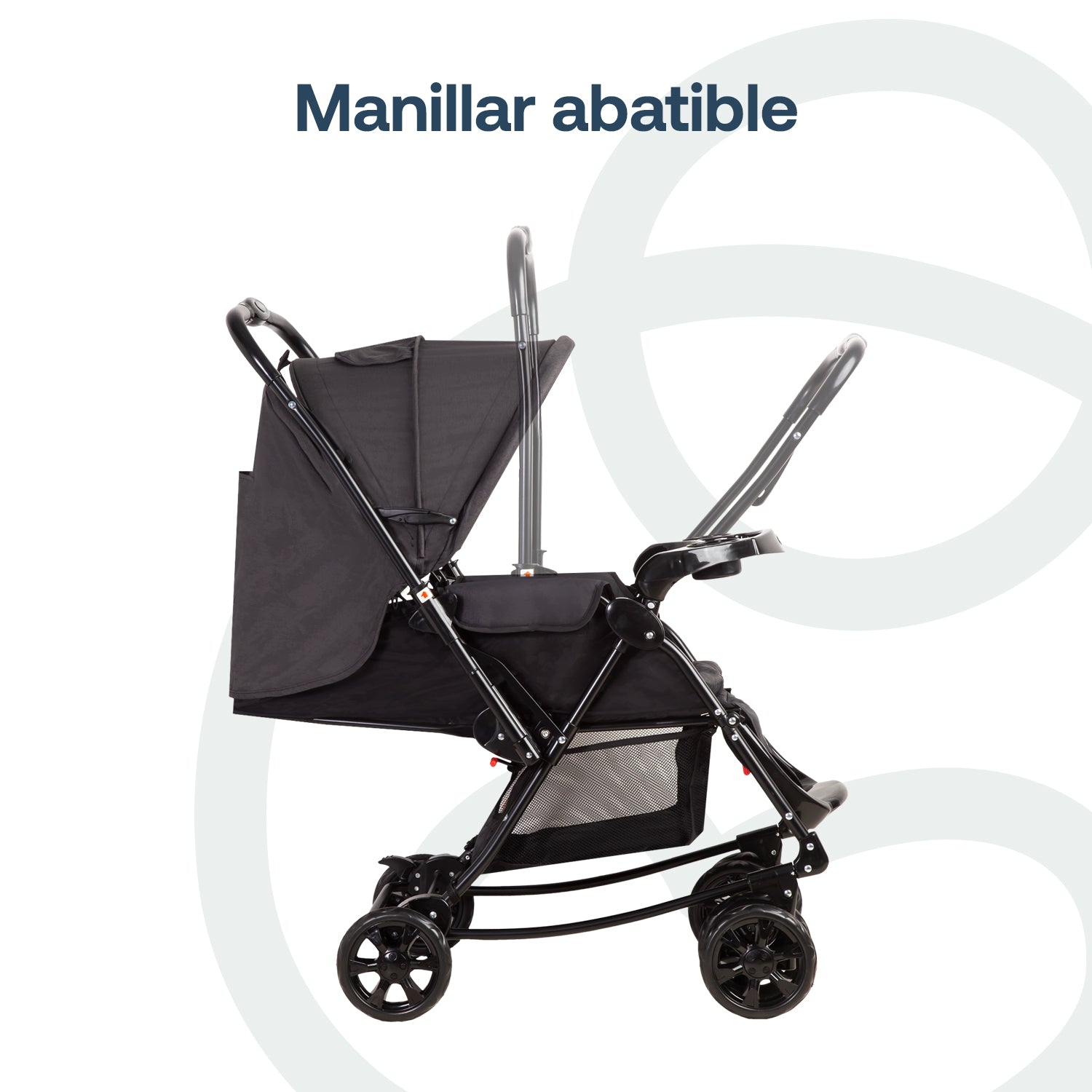 Coche Cuna Balancin Sx Negro Melange