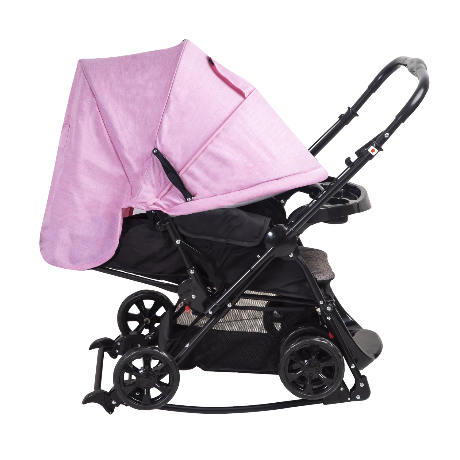 Coche Cuna Balancin Sx Rosado