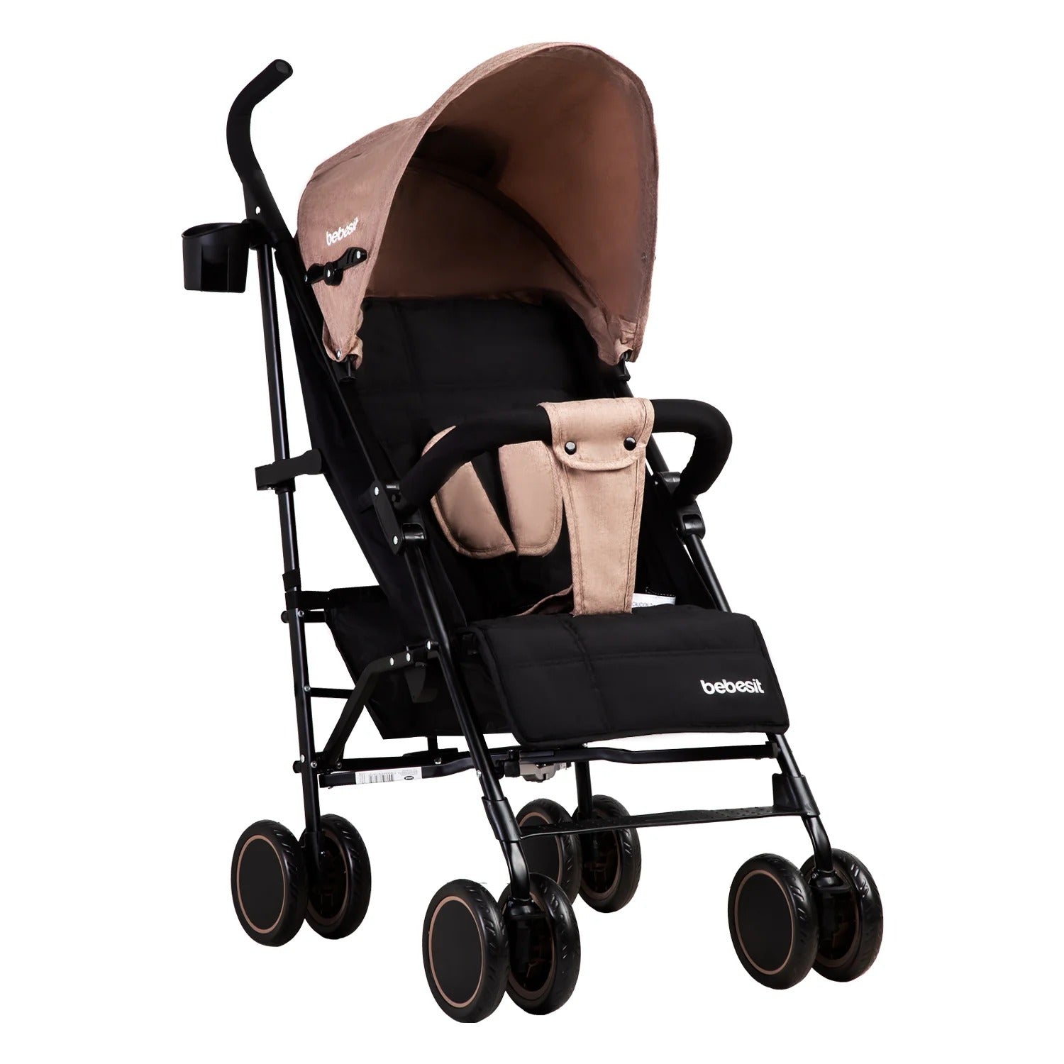 Coche Paragua Khronos Beige Rosado Bebesit