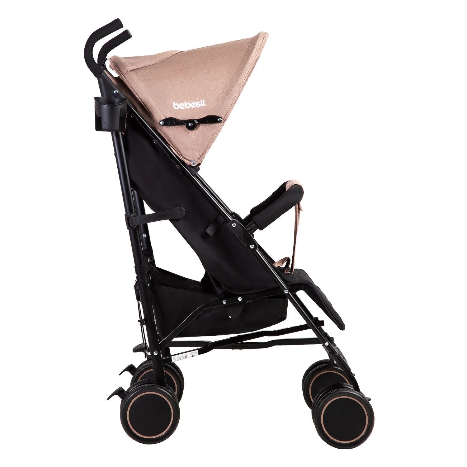 Coche Paragua Khronos Beige Rosado Bebesit