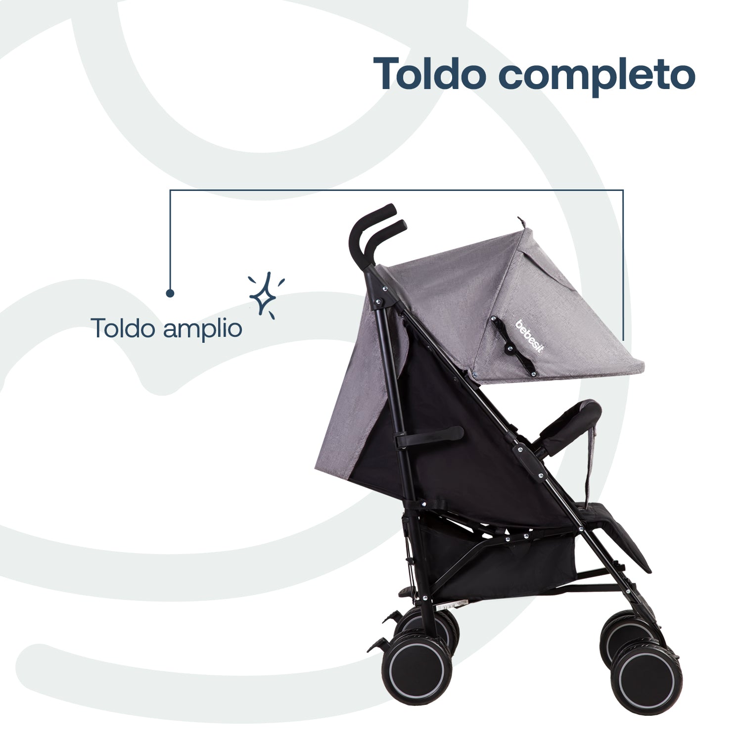 Coche Paragua Kronos Gris Oscuro
