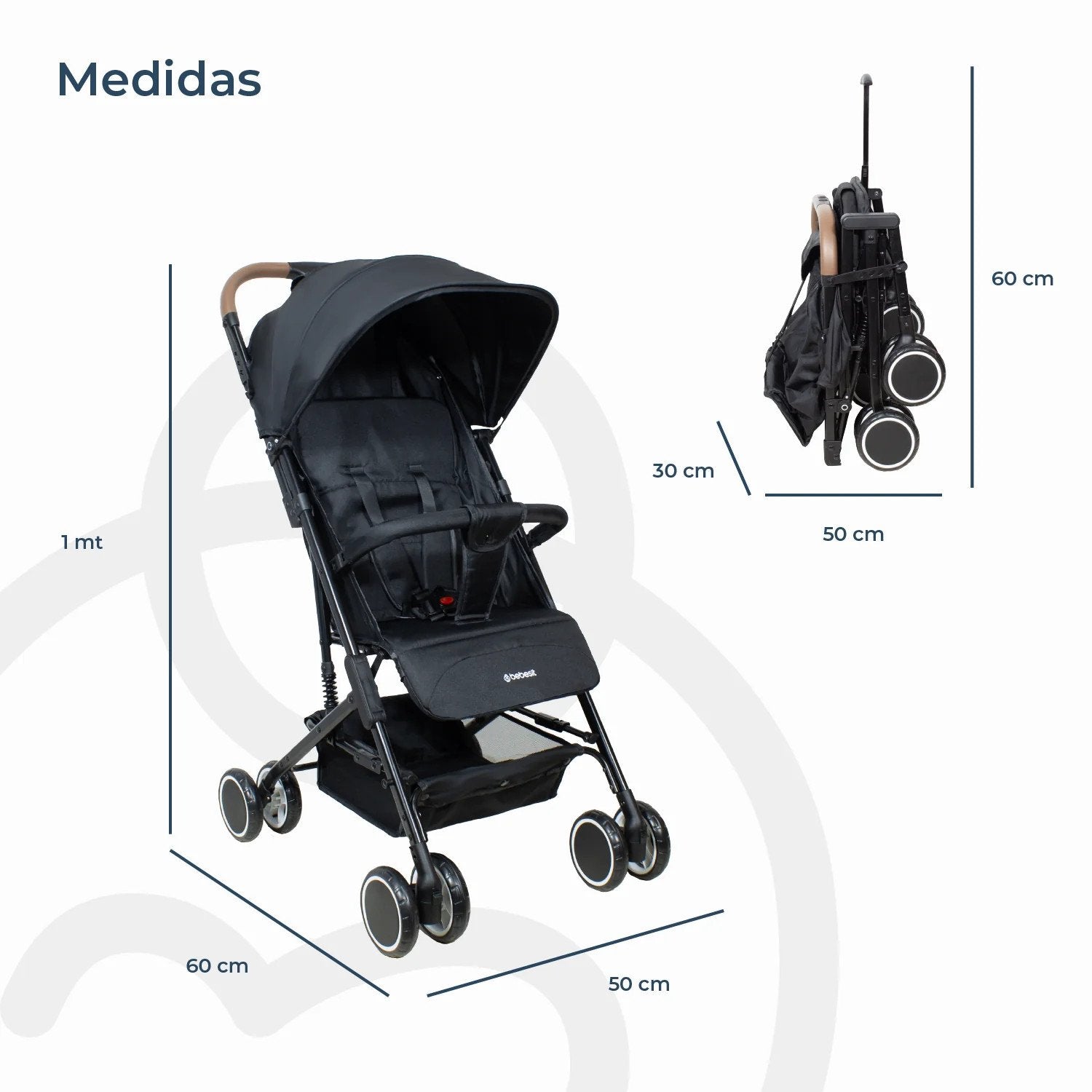 Coche Paseo Maleta Sprint Sx Negro