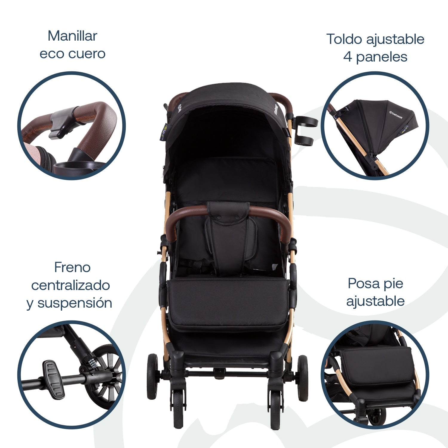 Coche Maleta Ultracompacto Paseo Micro Sx Negro Bebesit
