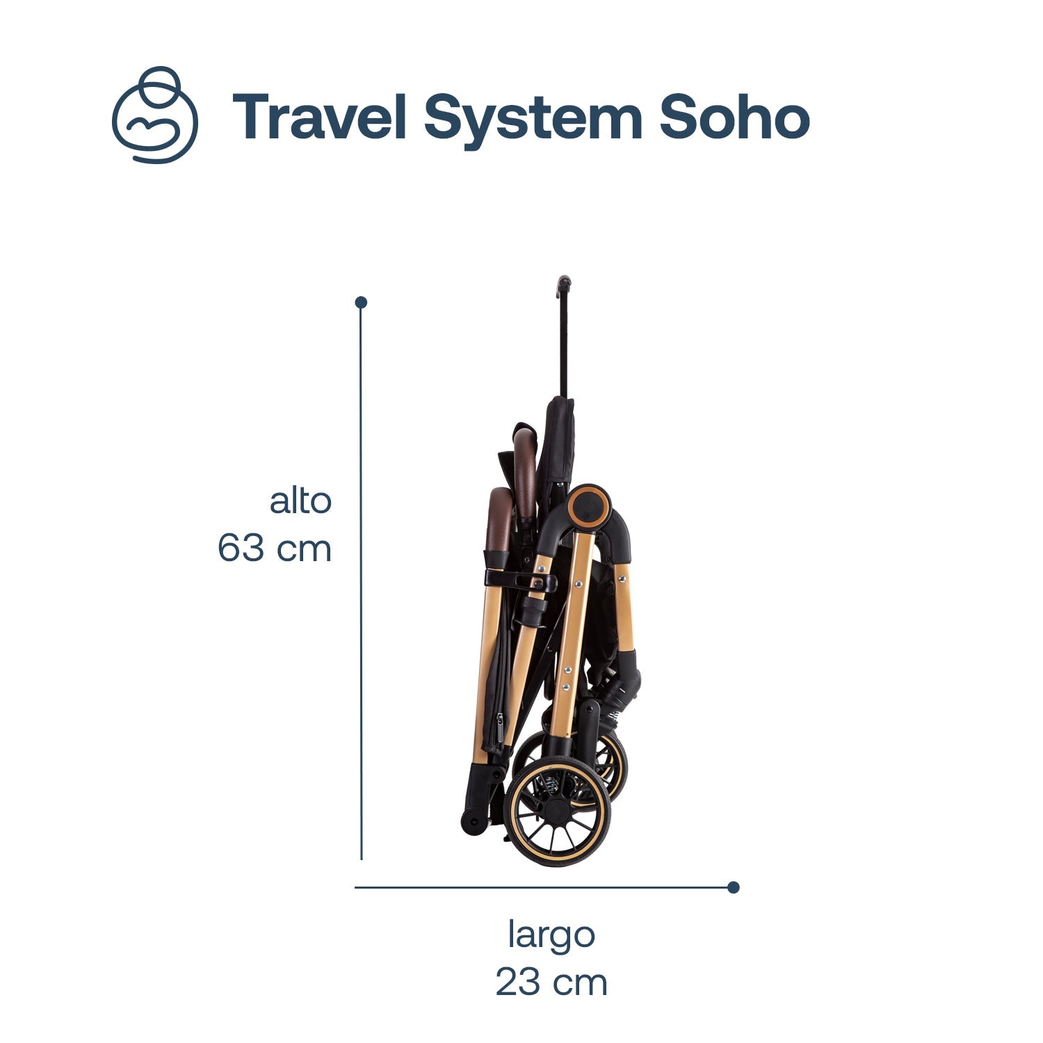 Coche Maleta Compactotravel System Soho Negro