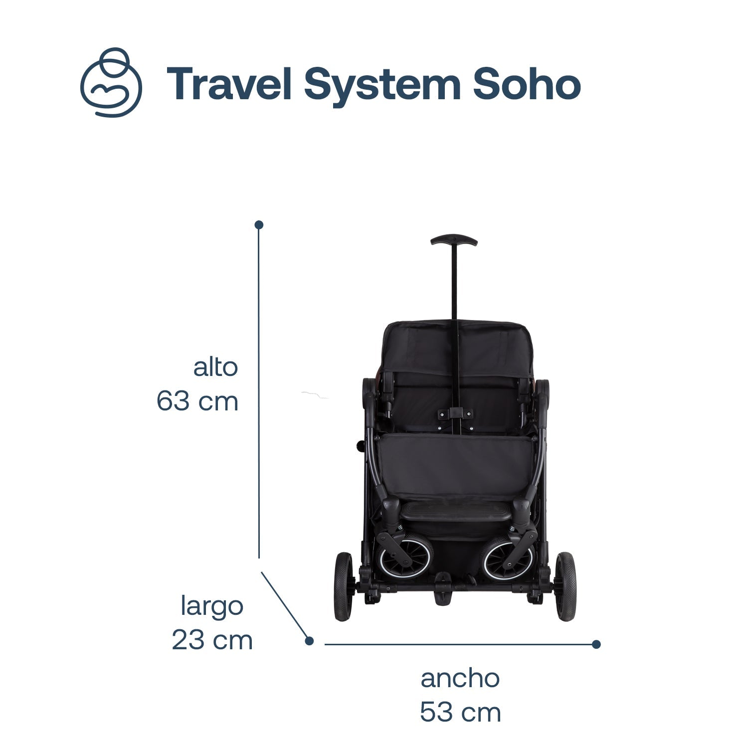 Coche Maleta Compactotravel System Soho Rosa