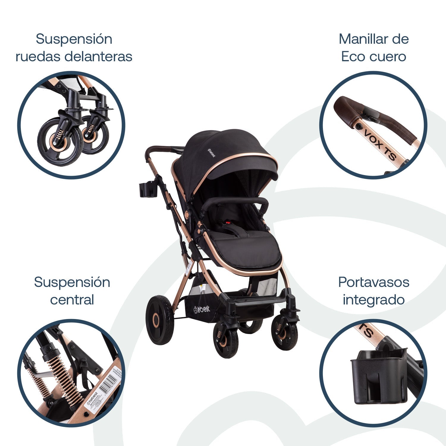 Coche Cuna Travel System Vox Gold