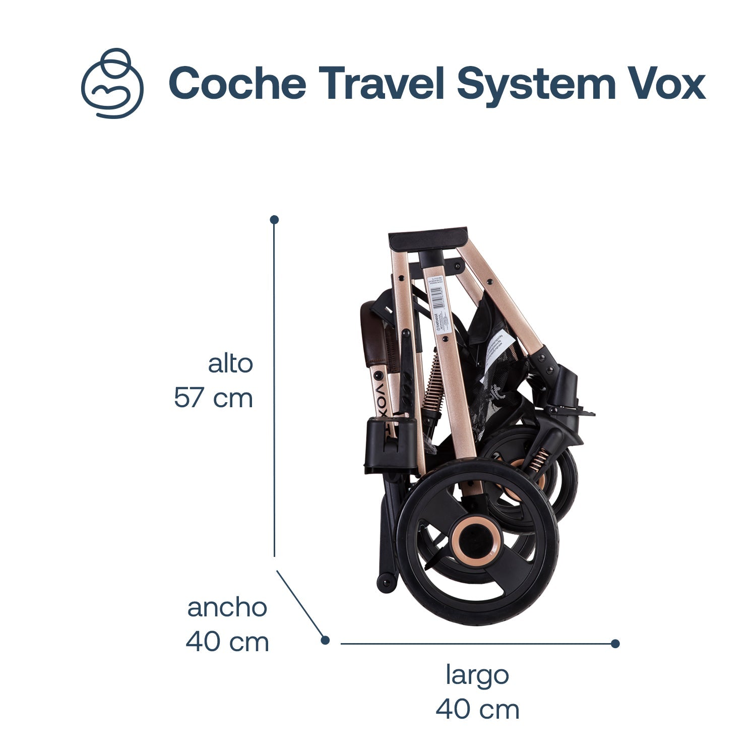 Coche Cuna Travel System Vox Gold