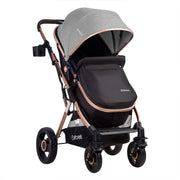 Coche Cuna Paseo Vox Gold Gris