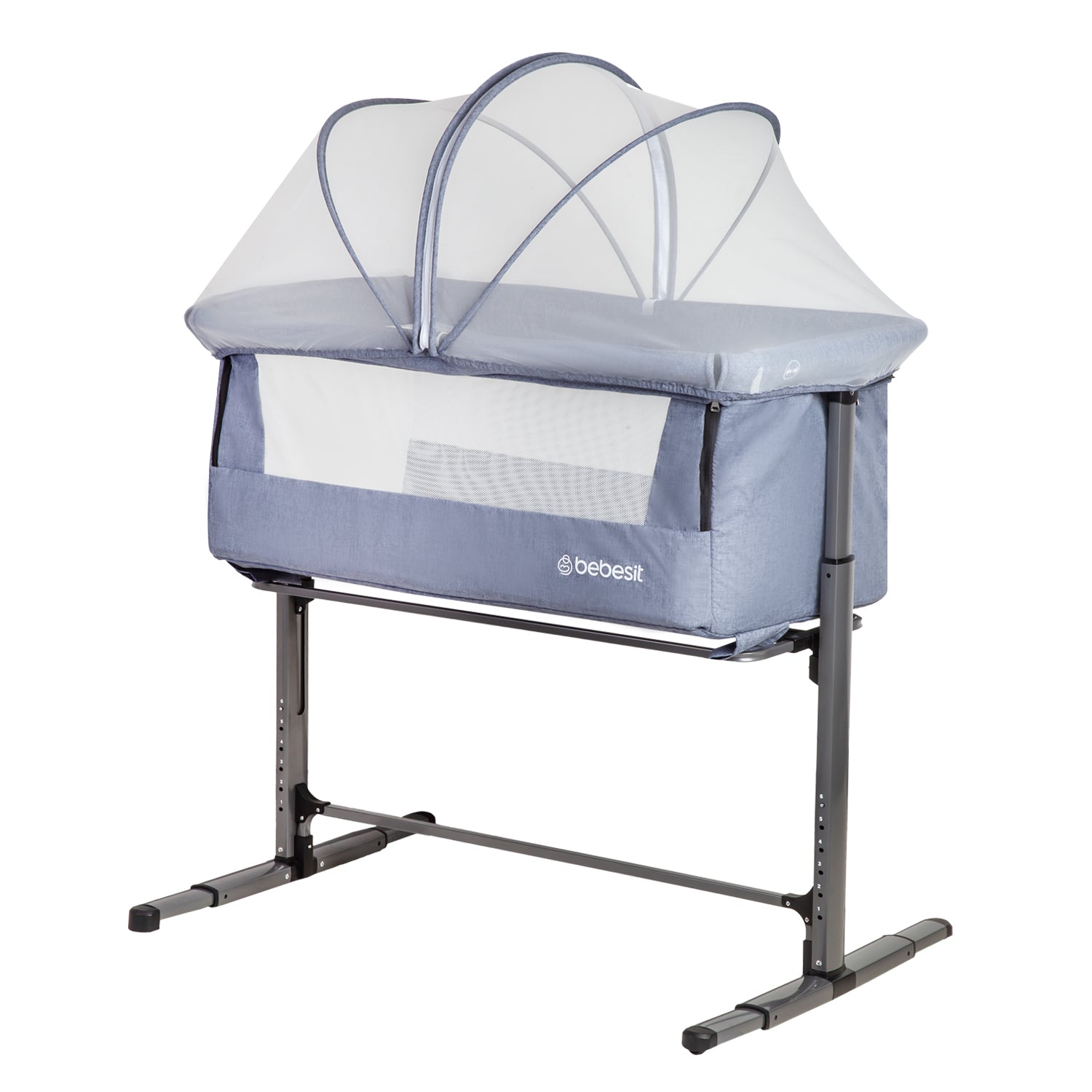Cuna Colecho Con Mosquitero Myside Lx Azul