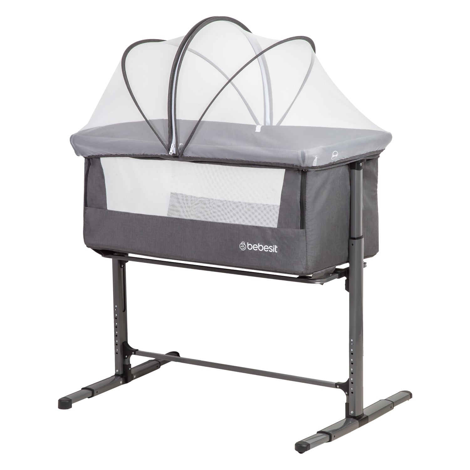 Cuna Colecho Con Mosquitero Myside Lx Gris