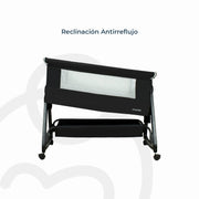 Cuna Colecho Balancin Cloud Colchón Mosquitero Canasto Negro