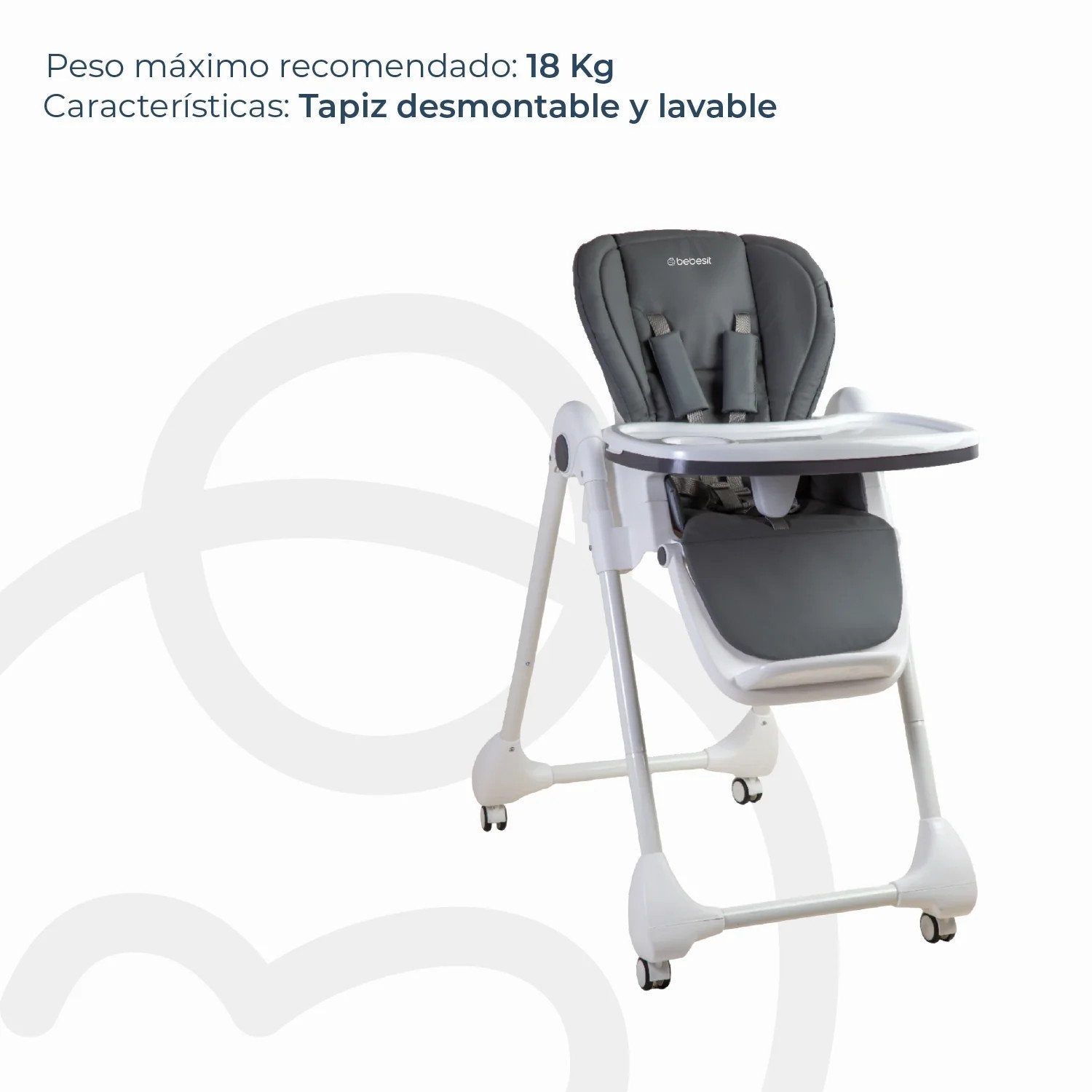 Silla De Comer Easyfeed Gris