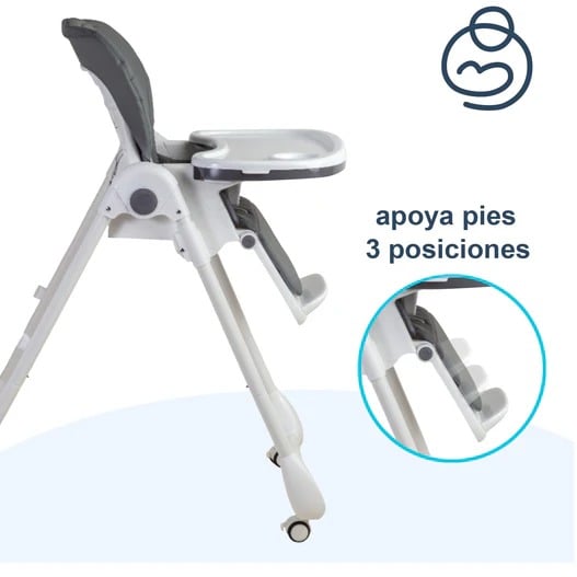 Silla De Comer Easyfeed Gris
