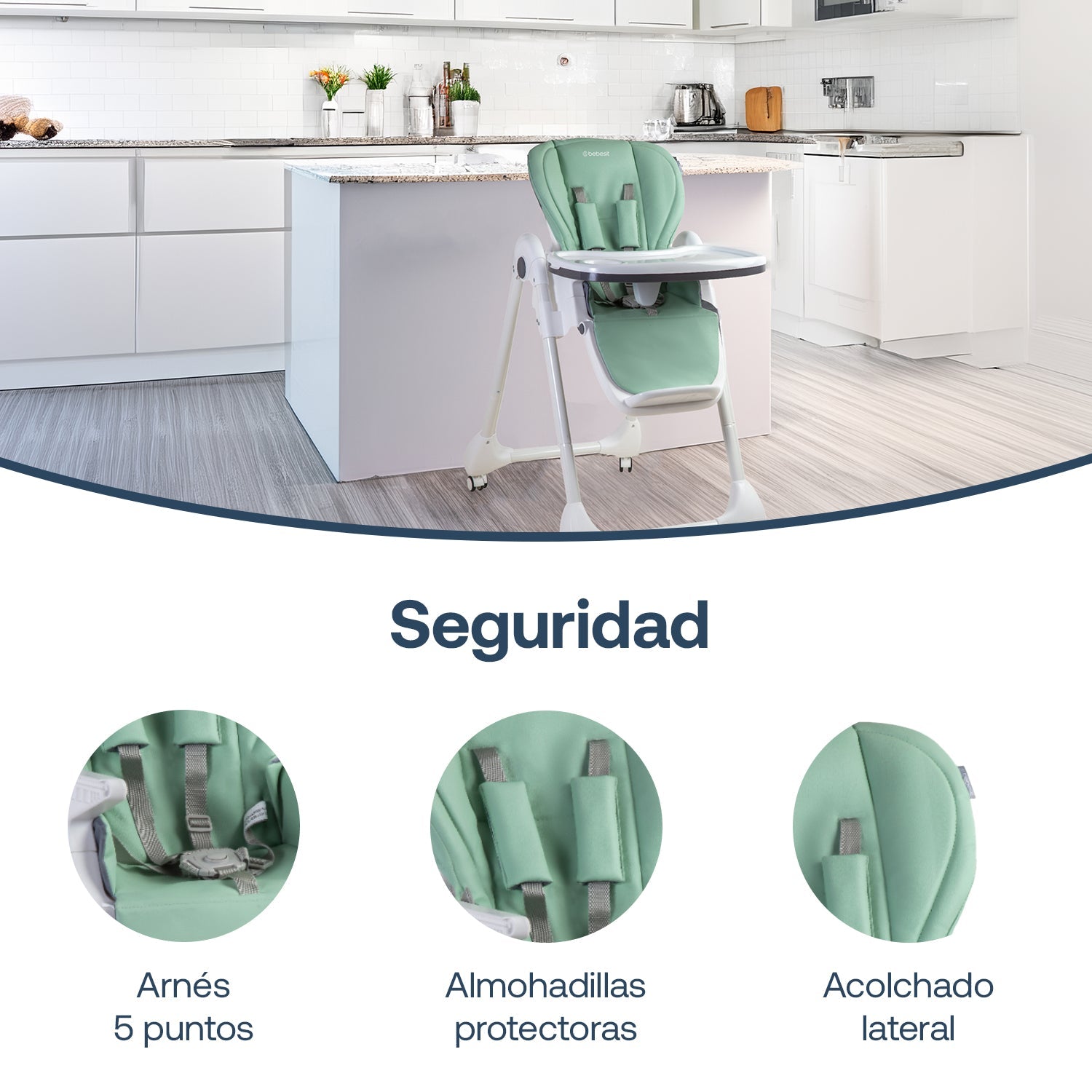 Silla De Comer Easyfeed Verde