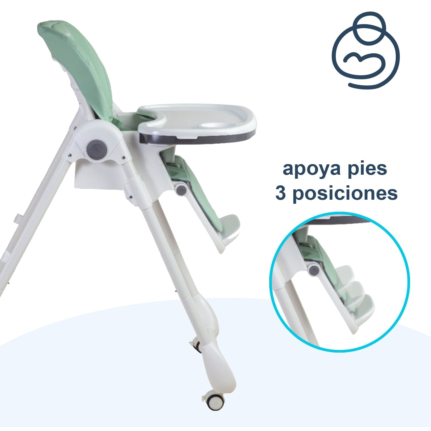 Silla De Comer Easyfeed Verde