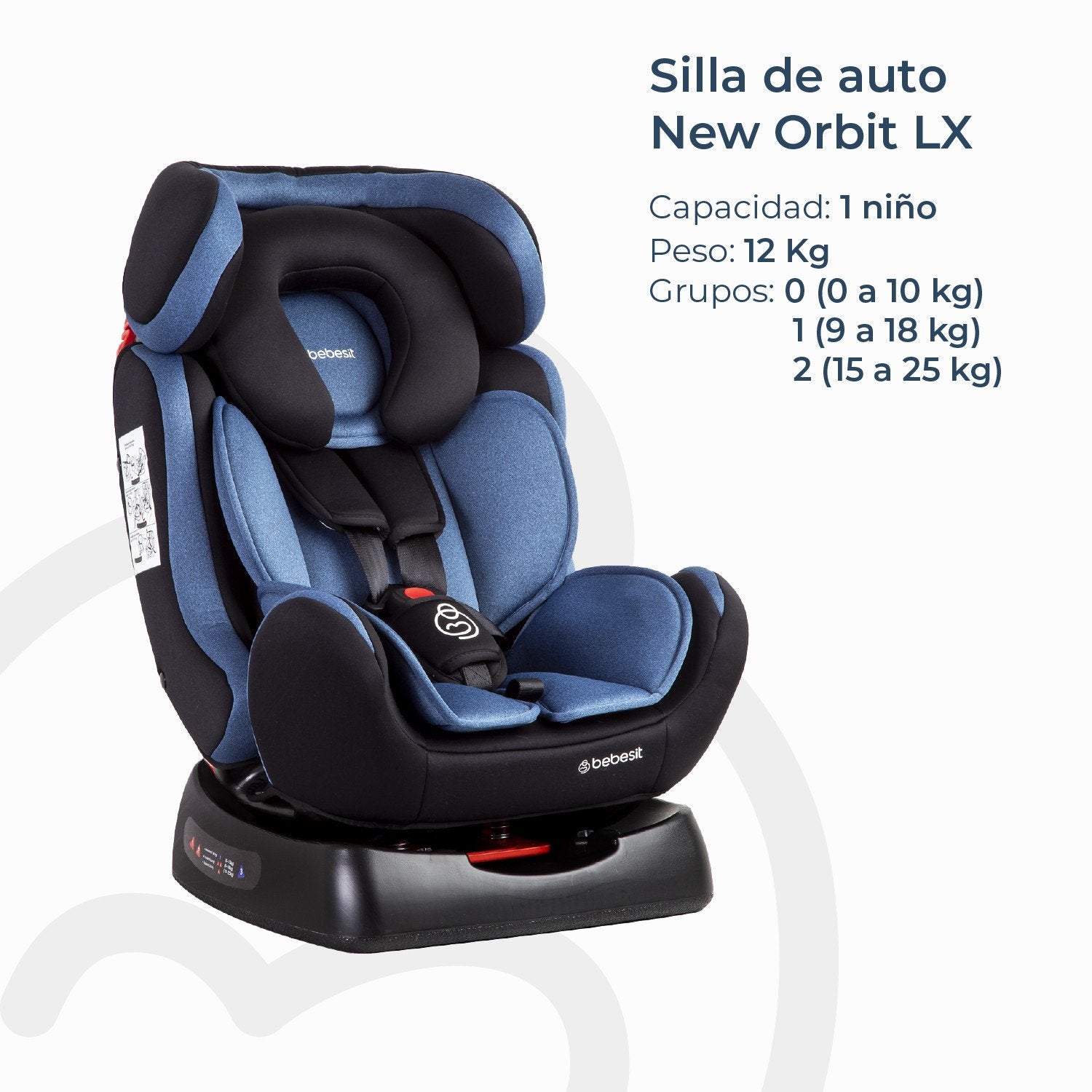 Silla De Auto Convertible Orbit Lx Azul