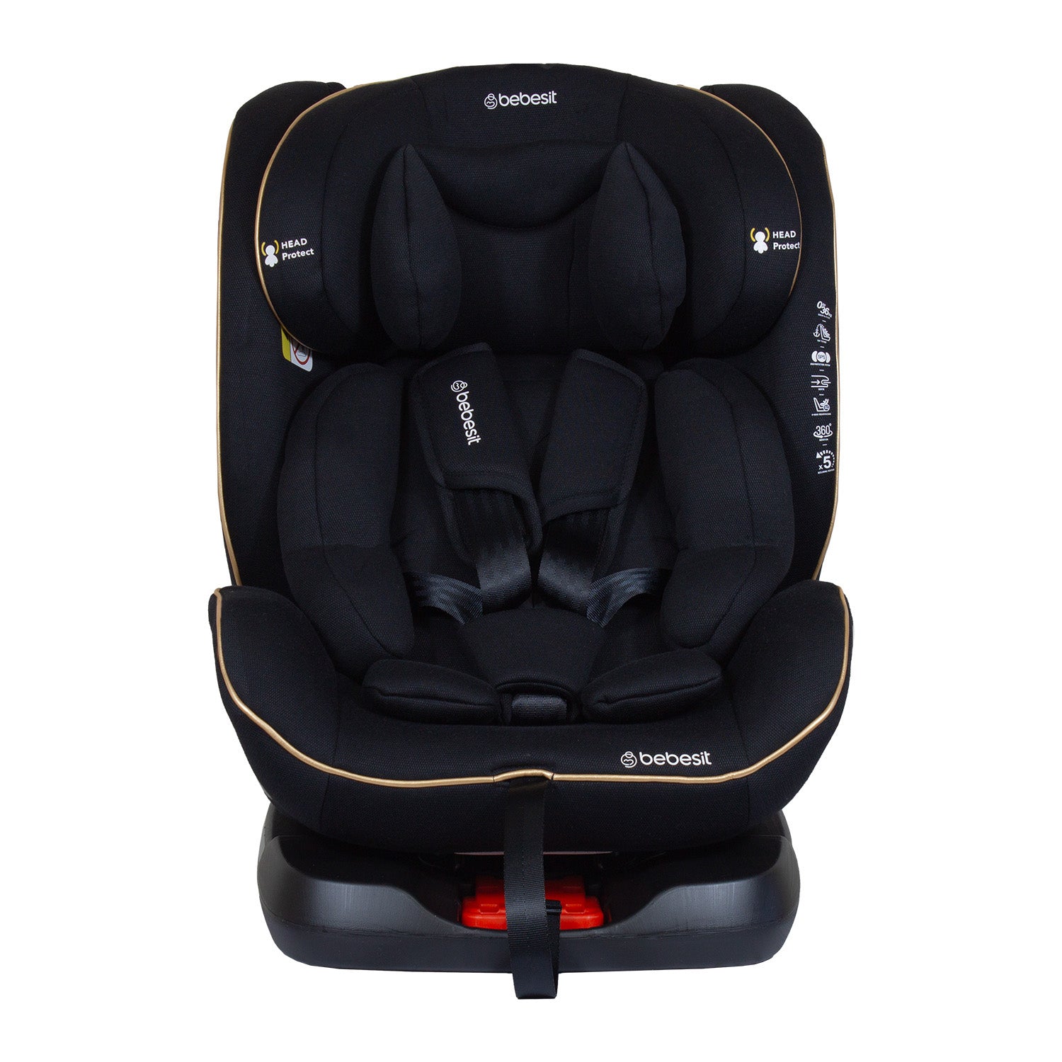 Silla De Auto Convertible Supra 360° Black Gold
