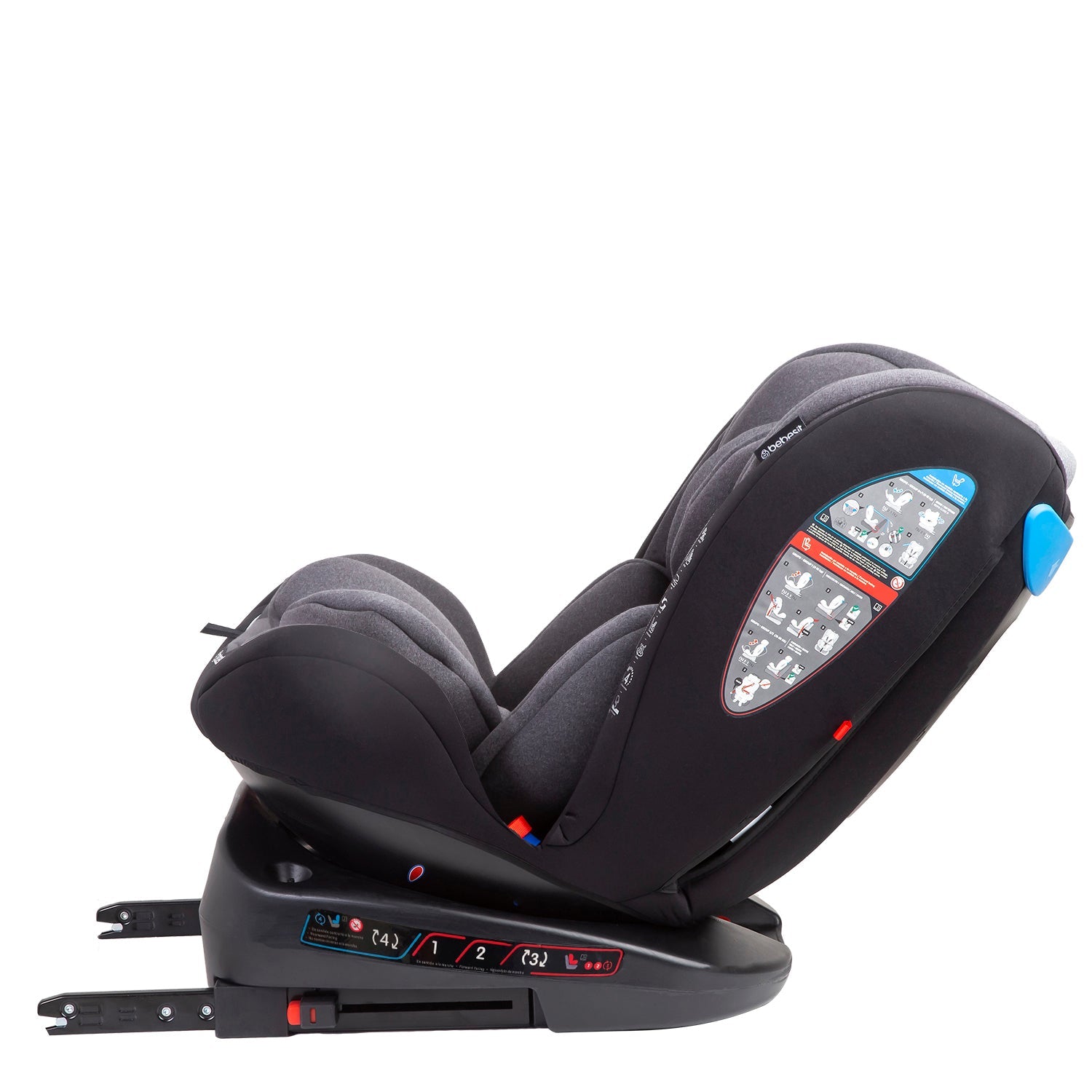 Silla De Auto Convertible 360° Isofix Saturn Gris