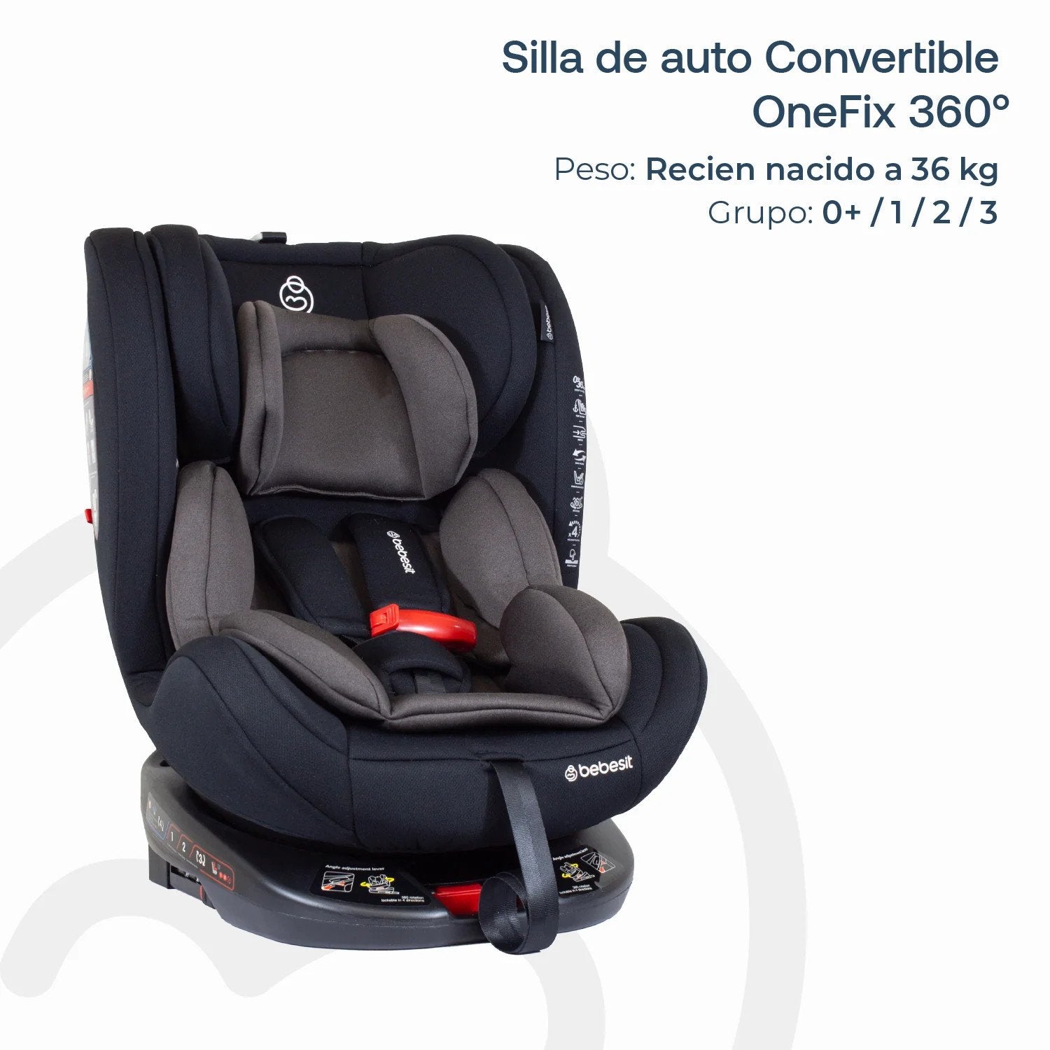 Silla De Auto Convertible Onefix Dark Brown