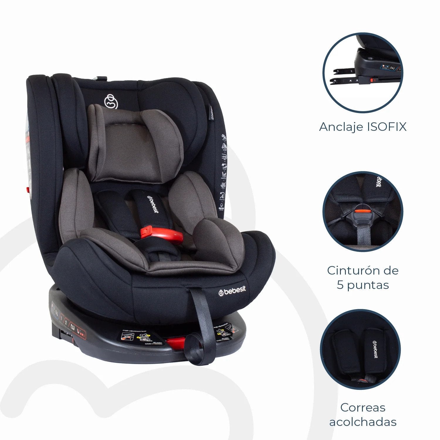 Silla De Auto Convertible Onefix Dark Brown