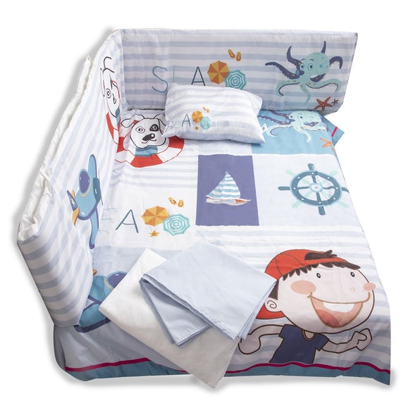 Set De Cuna Perrito Marino 5 Piezas