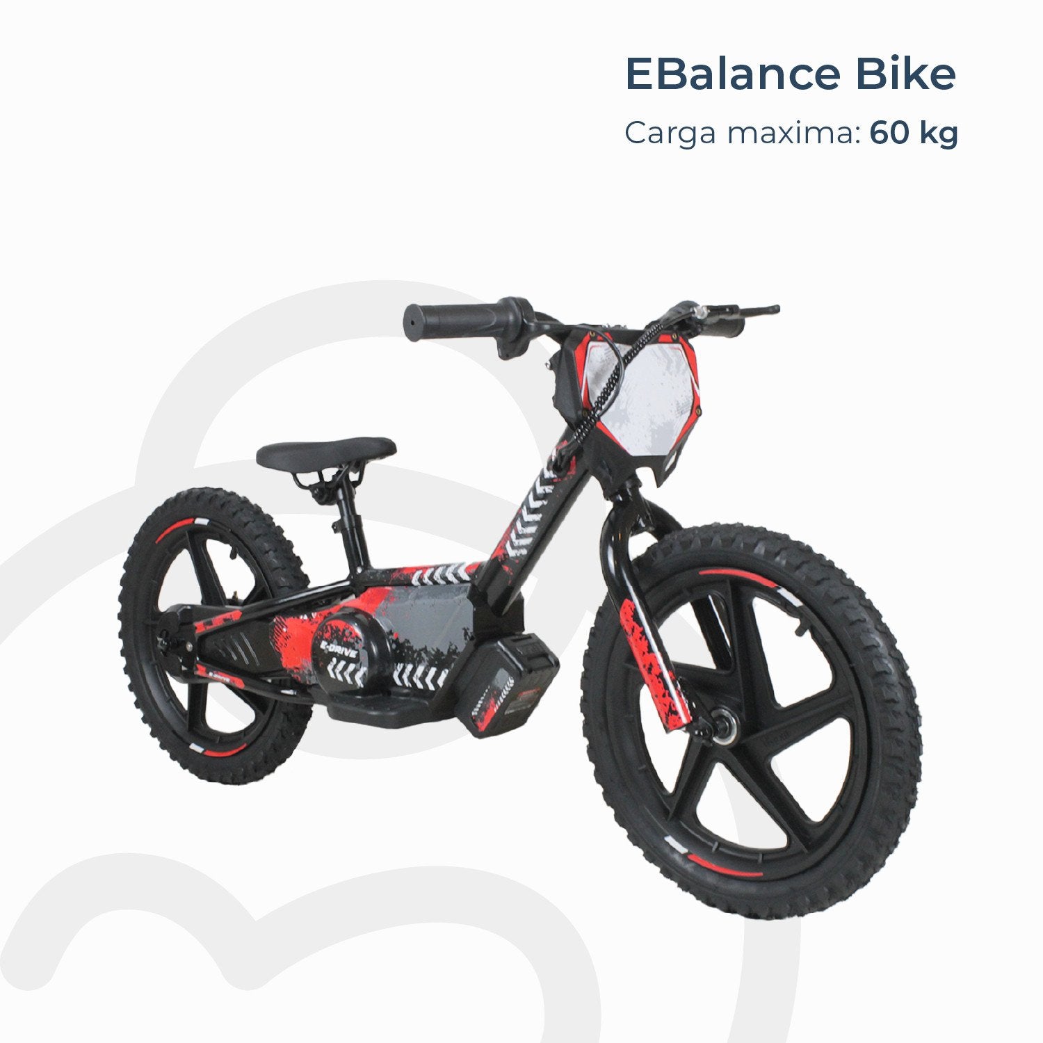 Bicicleta Moto Eléctrica E-bike Beride Aro 16 Roja