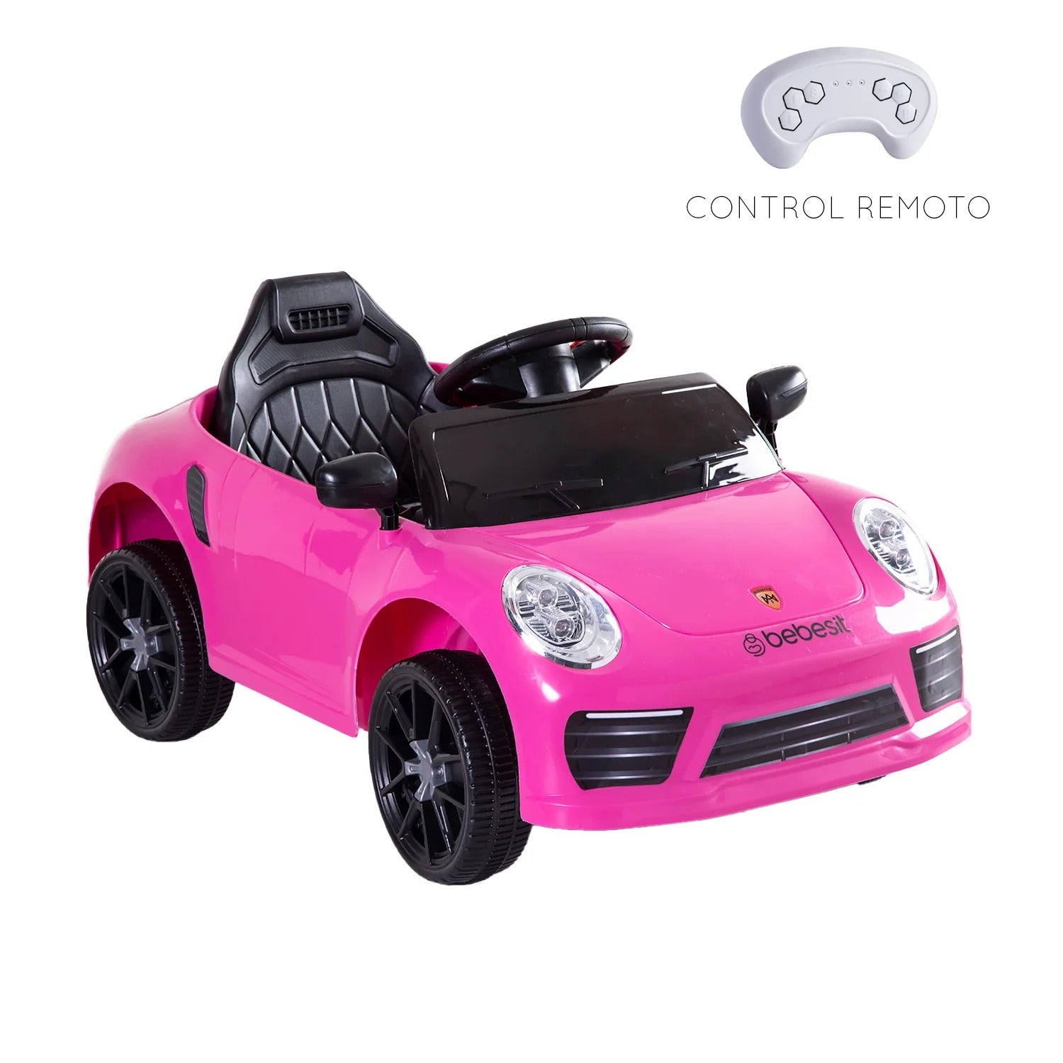 Auto Deportivo Eléctrico Race Rosa Bebesit