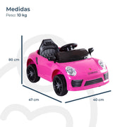 Auto Deportivo Eléctrico Race Rosa Bebesit